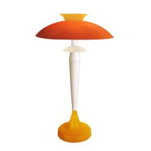 Lampe A Poser Bois Métal Articulé Greta Jaune D40 Cm