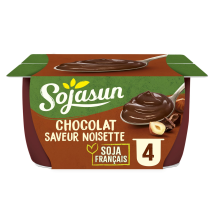 Dessert Végétal Soja Chocolat Saveur Noisette Sojasun