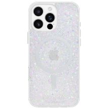 Coque Glamour Paillettes Pour Iphone 16 Pro Compatible Magsafe Blanc Kate Spade