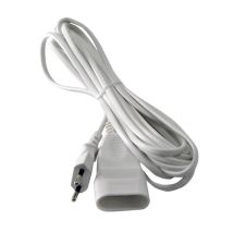 Rallonge Maison 5 M Ho3vvh2-f Pvc Blanc 2x0,75mm² I-watts