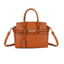 Sac À Main Camélia Pour Femme Effet Cuir Mat Avec Design Structuré Marron Gallantry
