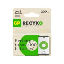 Pile Rechargeable Gp Recycko 9v 200mah Faible Autodécharge
