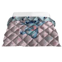 Couette Imprimée - Stitch (lilo & Stitch) Rose - 240x220 Cm
