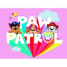 Tableau Pat'patrouille Rose - Chase, Marcus Et Stella - 46 Cm X 61 Cm