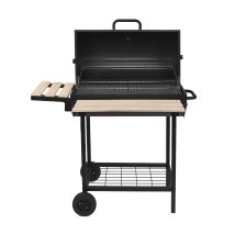 Barbecue Fumoir Au Charbon De Bois Kentucky Noir Acier Inoxydable