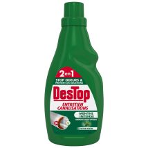 Destop - Gel Entretien Canalisation Fosse Septique Menthe Destop - Le Flacon De 750ml