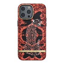 Coque Pour Iphone 13 Pro Max Revêtement Antibactérien Motif Guépard Rouge / Noir Richmond & Finch