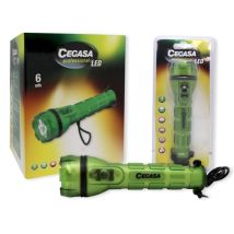 Lampe Torche Professionnelle Cegasa 3 Led - Résistante Aux Chocs Et À L'eau Ip44 - Fonctionne Avec