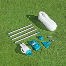 Aspirateur de Piscine Portable Blanc et Sarcelle Best Way - Nettoyage Efficace et Facile