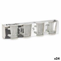 Ensemble De Tasses À Café Transparent Verre 80 Ml (24 Unités)