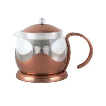 Théière Moderne La Cafetière 1.2l En Verre Et Acier Inoxydable