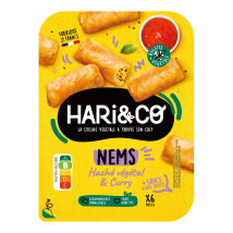 Hari&co - Nems Haché Végétal Et Curry, Sauce Aigre Douce Hari&co - La Barquette De 140g