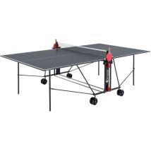 - Table Tennis De Table - Table Ping Pong Compacte - Usage Extérieur - Gris Et Noir