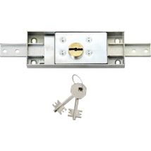 Serrure De Rideau Grand Modèle Acier Zingué Assorti 155x55 Mm Prefer