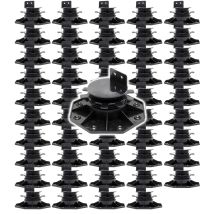 Xpotool Lot De 50x Plots De Terrasse – Charge 2700 Kg – Hauteur Réglable 33-64 Mm – En Pp – Pieds De Support Pour Lam...