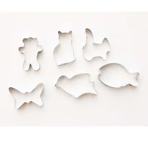 6 Emportes-pièces Pâtisserie Animaux