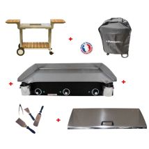 Pack Plancha Électrique Planchaelec Lux 830 Carbon - Chariot Elysee 830