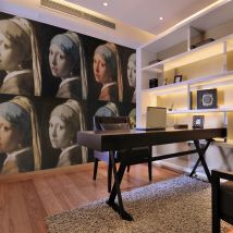 Papier Peint Girl With A Pearl Earring (pop Art)-taille L 400 X H 309 Cm