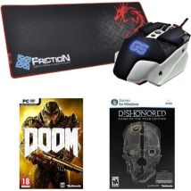 Dragon War Pack : Souris Warlord +tapis De Souris Speed Edition + Jeu Pc & Dishonored