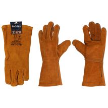Paire De Gants Barbecue En Cuir 35 Cm - Vaggan