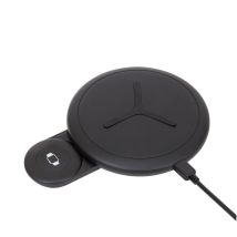 Chargeur Induction Pour Smartphone Et Compatible Apple Watch 10w Noir Helix