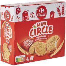 Biscuits Goût Fraise Mini Circle Carrefour Classic'