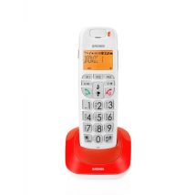 Brondi Bravo Bright Téléphone Dect Identification De L'appelant Rouge