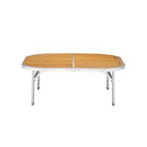 Table De Camping Pliable Avec Poignée De Transport - Kingcamp - Forme Arrondie