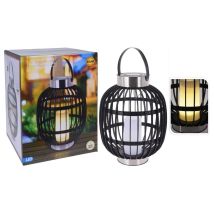 Lampe Solaire À Led D'extérieur Avec Bougie Noir 35 Cm Progarden