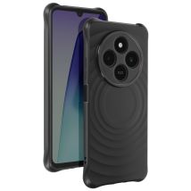 Coque Silicone Pour Samsung Galaxy A16 Antichoc Texture Vague En 3d Noir Imak