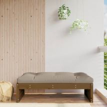 Repose-pied De Jardin 120x80 Cm Marron Miel Bois De Pin Massif Vidaxl