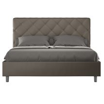 Lit Adulte Matelassé Paryse – Design Italien Raffiné-capuccino-140x200