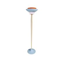 Lampadaire Bois Metál Boule Frida Bleu D40 Cm