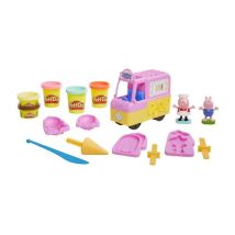 Play-doh Peppa Pig Et Le Camion De Glaces, Avec Peppa, George Et 5 Pot