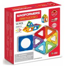 Magformers Jouet De Construction Magnétique Coffret Plus 14 Pièces Coloré