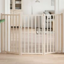 Barrière Pour Chien Pliable À 3 Panneaux 150 Cm Bois Massif Sapin Vidaxl