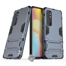 Housse Etui Coque Rigide Anti Choc Pour Xiaomi Mi Note 10 Lite + Film Ecran - Bleu Fonce