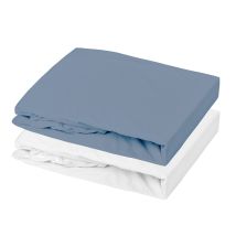 Lot Alèse Imperméable Et Drap-housse Bébé En Coton