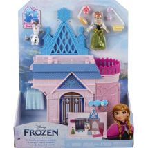 Coffret Le Chateau D'anna 28 Cm Transformable + 2 Figurines - La Reine Des Neiges - Mattel - Hlx02