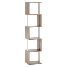 Etagère Maldivas 5 Trous Couleur Chêne/blanc