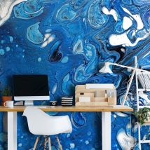 Papier Peint Blue Stream - 150 X 105 Cm