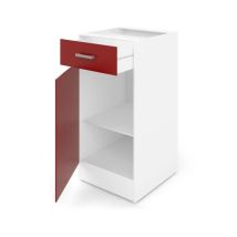 Meuble Bas De Cuisine L 40 - Rouge Mat