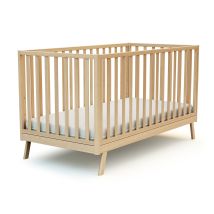 At4 - Lit Bébé Évolutif En Bois Kasa 70 X 140 Cm