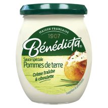 Benedicta - Sauce Spéciale Pommes De Terre Crème Fraîche Et Ciboulette Benedicta - Le Pot De 260g