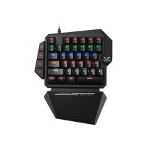 We Gamium - Clavier Gamer Filaire Mécanique Format 1 Main - 35 Touches - 4 Touches Macro - Red Switch - Rétro-éclairage