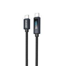 Câble L7c Usb-a - Usb-c 100 W Avec Écran Led 1 M - Noir