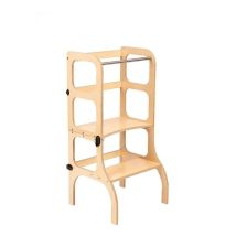 Tour D'apprentissage - Table Step'n'sit Bois Fermoirs Laiton