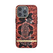 Coque Pour Iphone 13 Pro Revêtement Antibactérien Motif Guépard Rouge / Noir Richmond & Finch