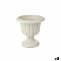 Cache-pot Verre Beige Plastique 47,8 X 47 X 47,8 Cm (5 Unités)