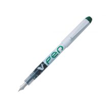 Stylo Plume V-pen Effaçable Pointe Moyenne Vert Pilot